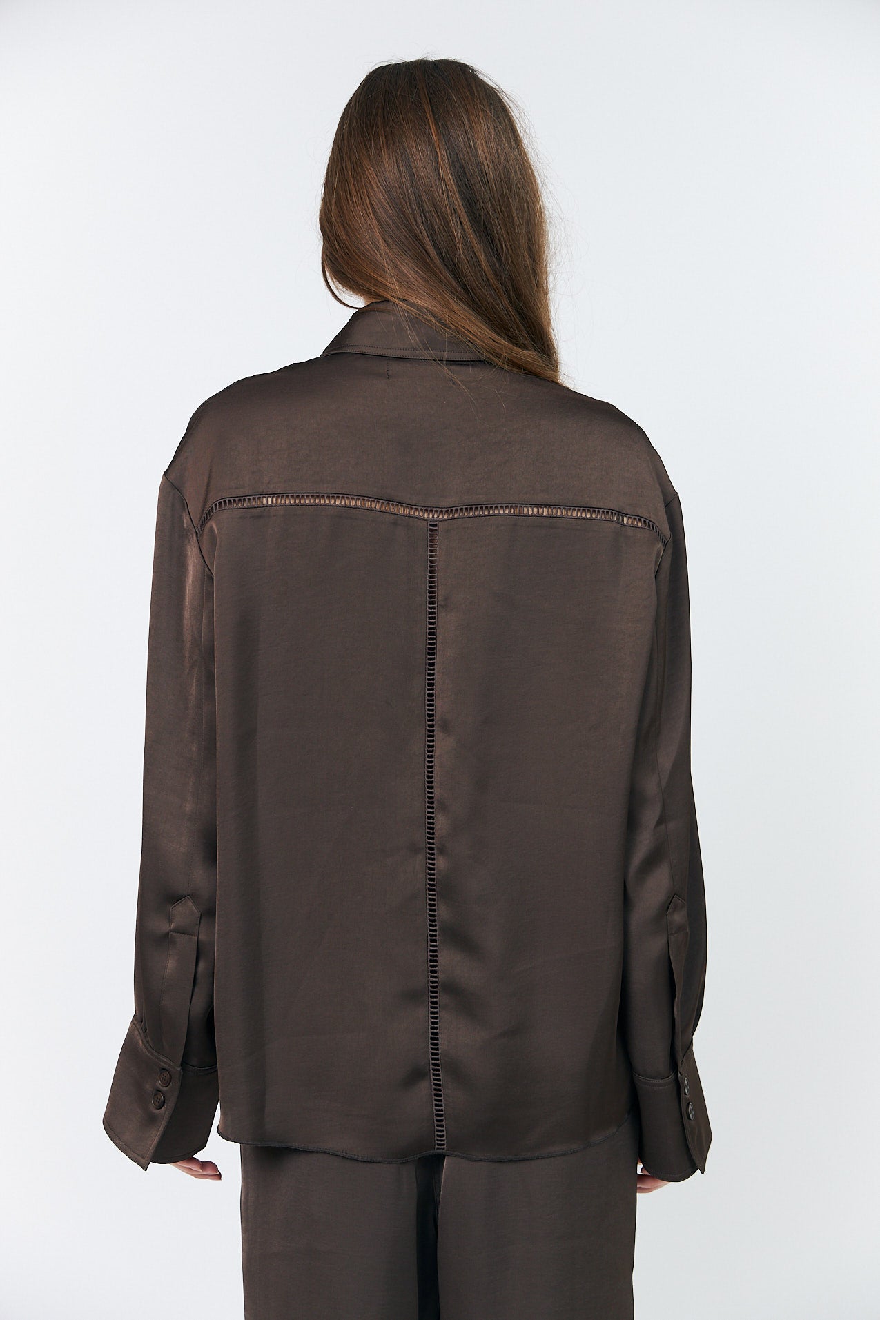 Lollys Laundry SolLL Skjorte Shirt Mørkebrun