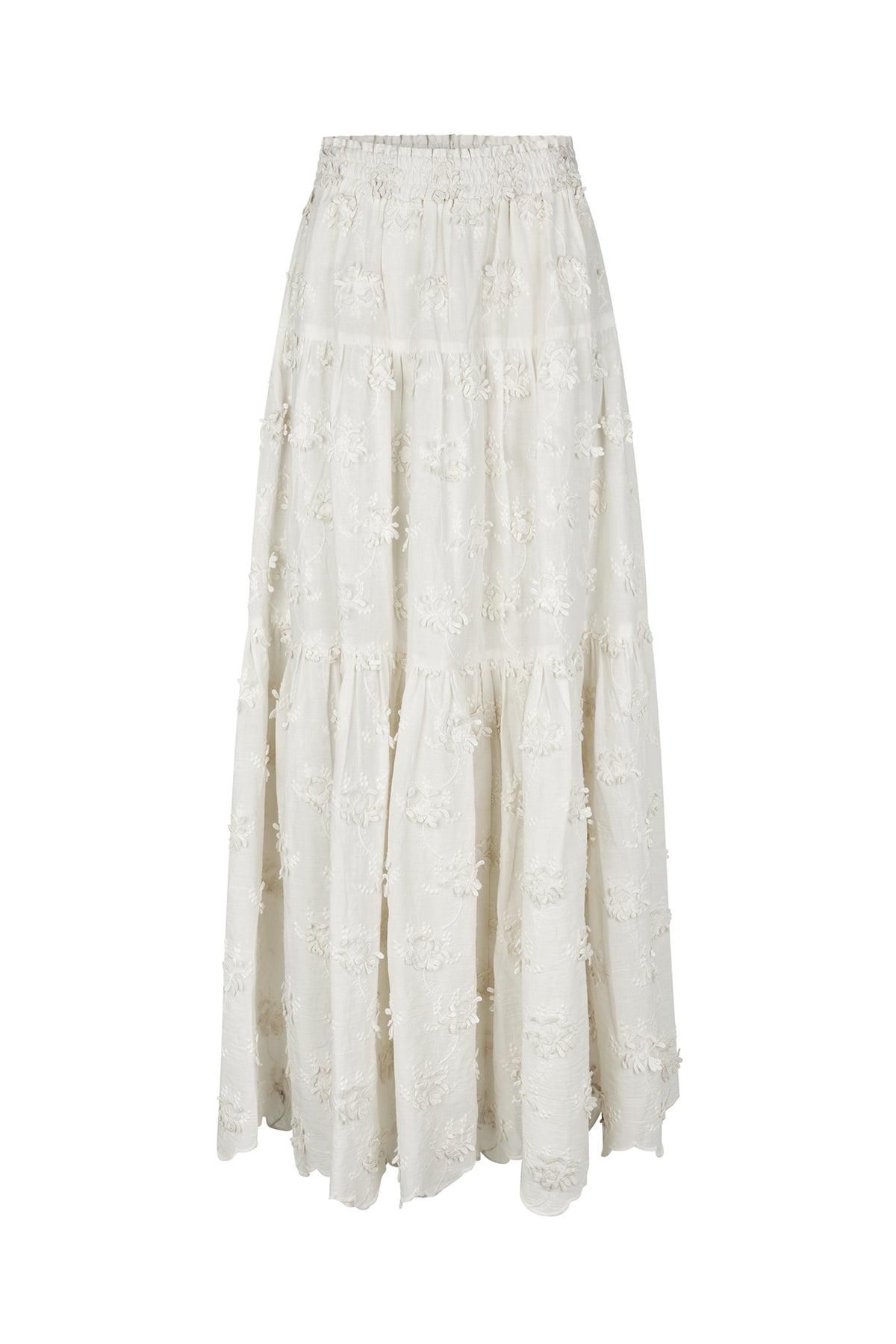 Lollys Laundry SunsetLL Maxi Nederdel Skirt Creme