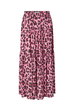 Lollys Laundry SunsetLL Maxi Nederdel Skirt Neon pink