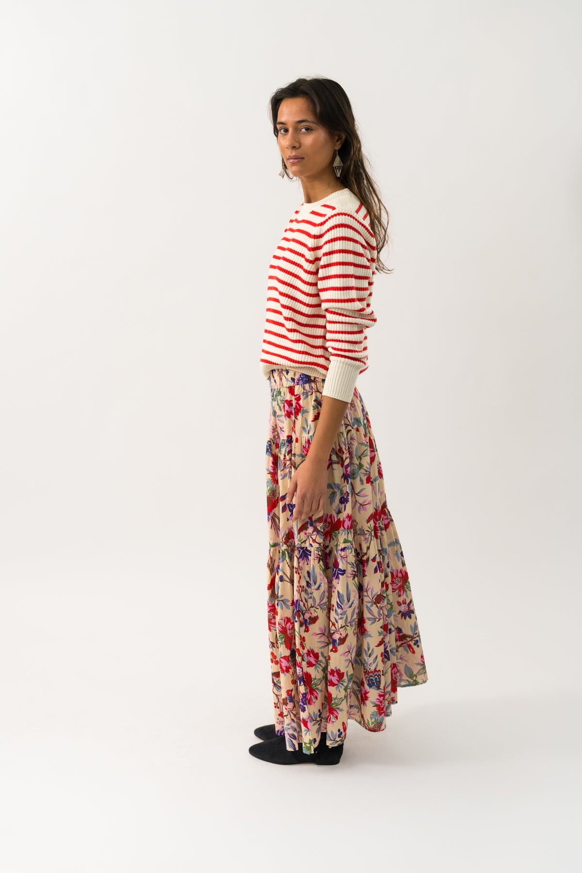 Lollys Laundry SunsetLL Maxi Nederdel Skirt Blomsterprint