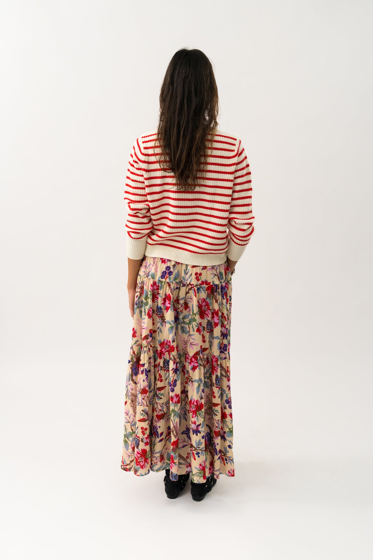Lollys Laundry SunsetLL Maxi Nederdel Skirt Blomsterprint