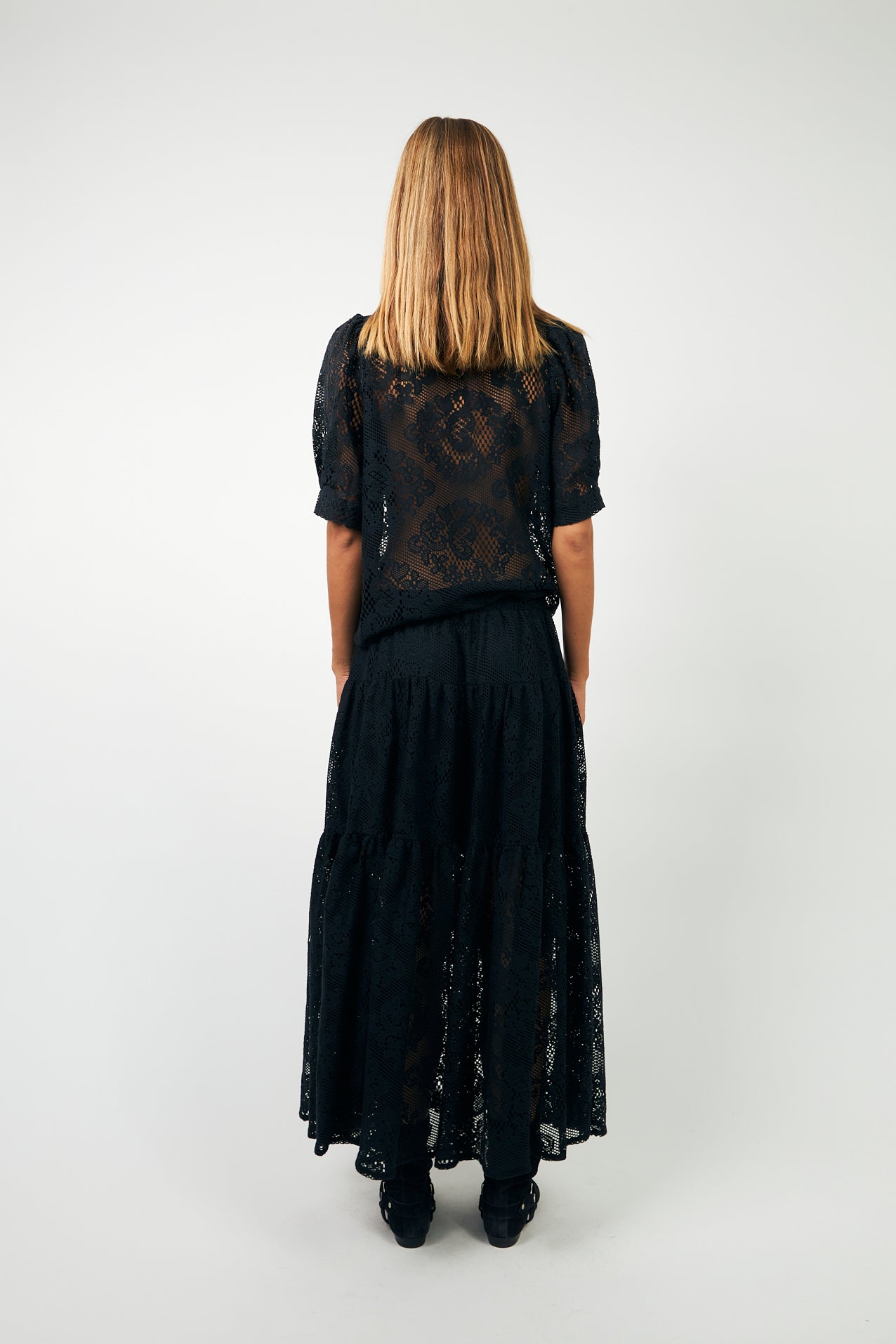 Lollys Laundry SunsetLL Maxi Nederdel Skirt 27 Dark Navy