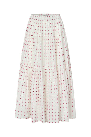 Lollys Laundry SunsetLL Maxi Nederdel Skirt Creme