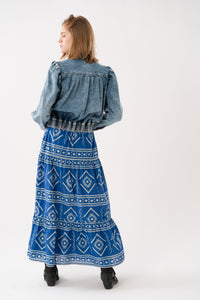 SunsetLL Maxi Skirt - Blue