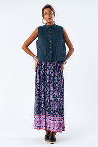 SunsetLL Maxi Skirt - Flower Print