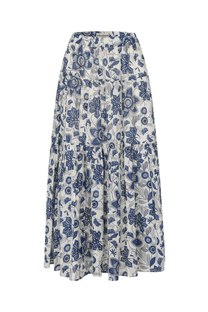 Lollys Laundry SunsetLL Maxi Nederdel Skirt Blå
