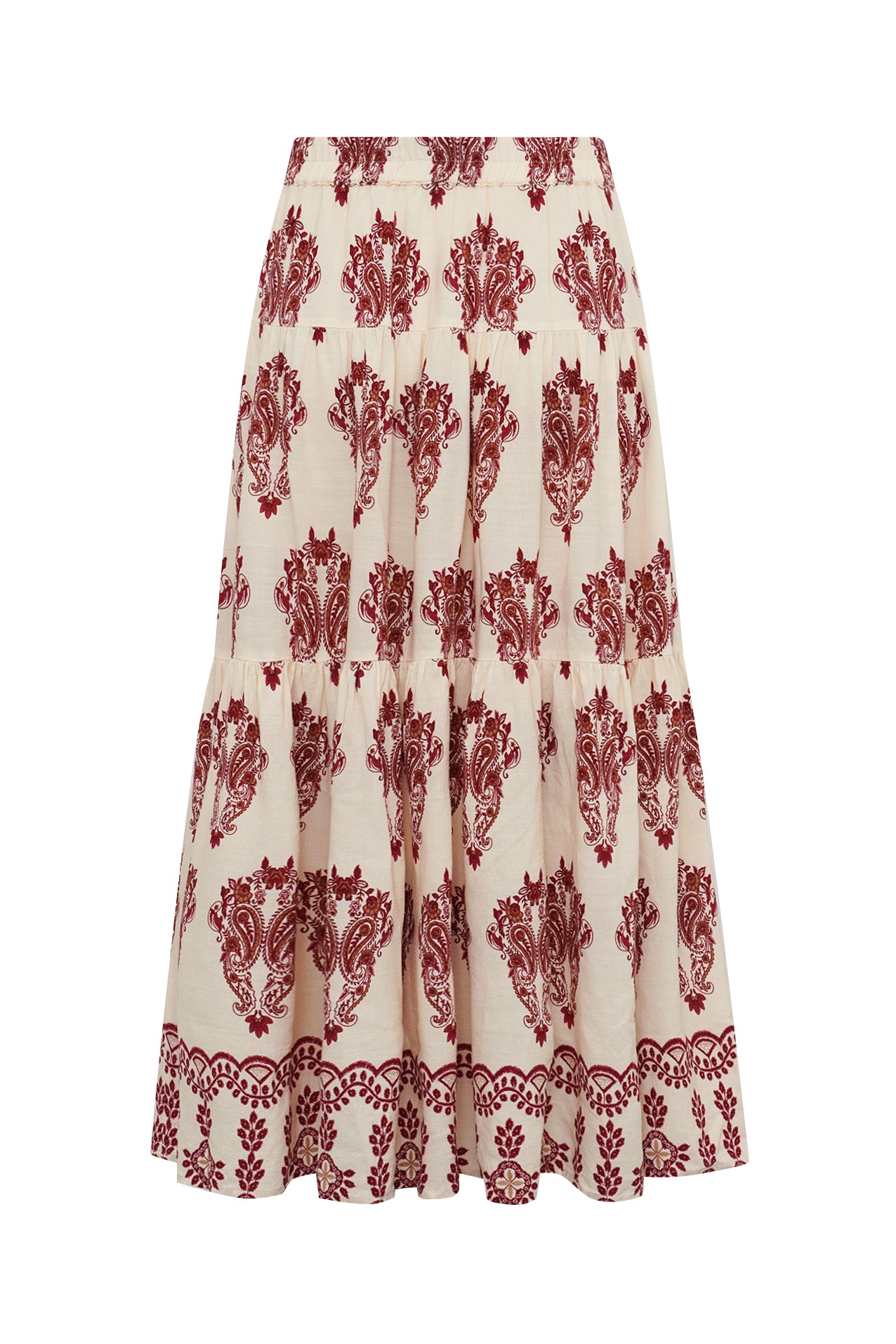 SunsetLL Maxi Nederdel - Creme