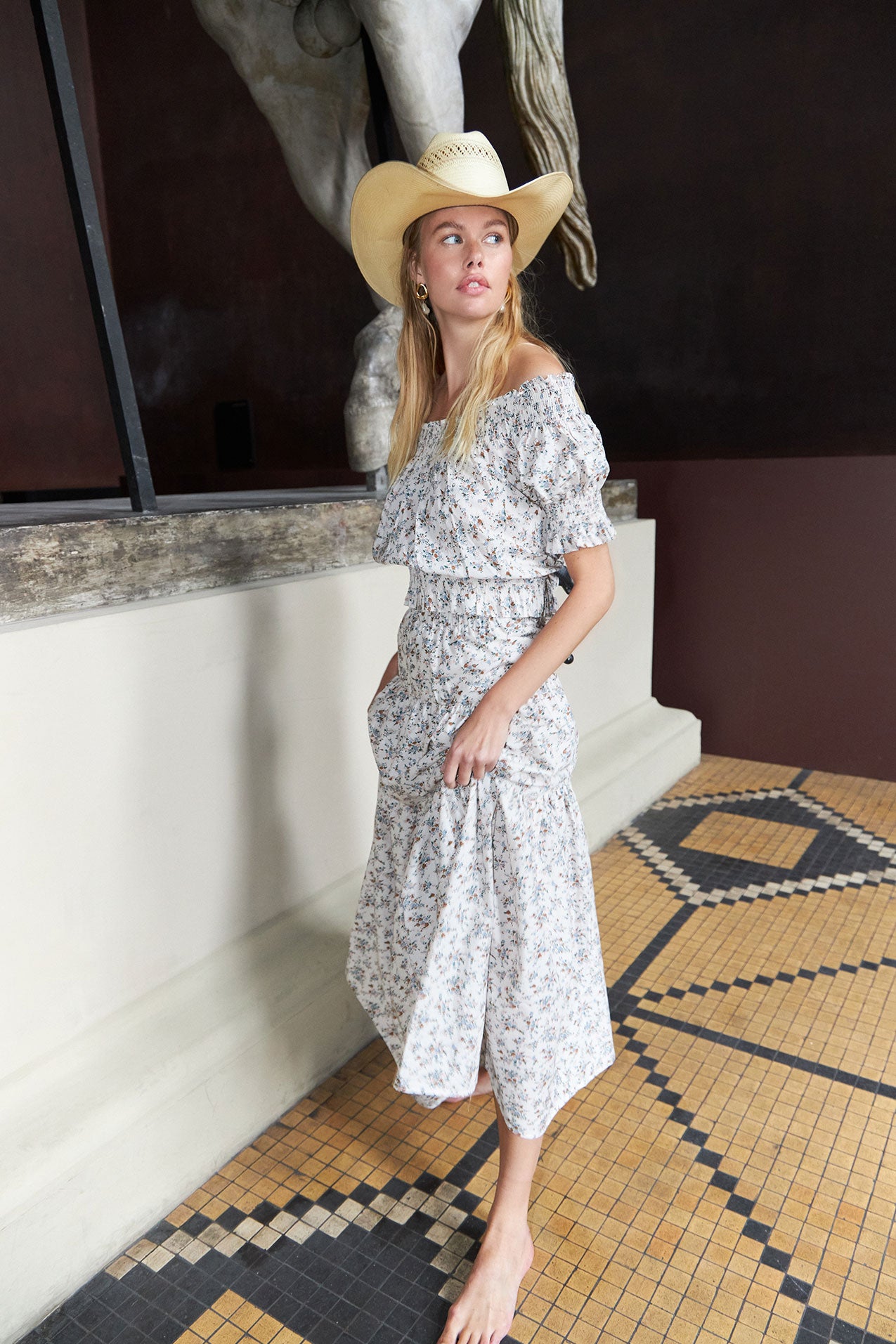 Sunset Skirt - Flower Print