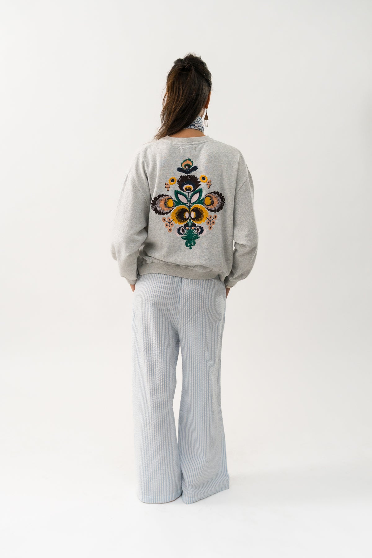 Lollys Laundry SydneyLL Sweatshirt Sweatshirt Lysegrå Melange