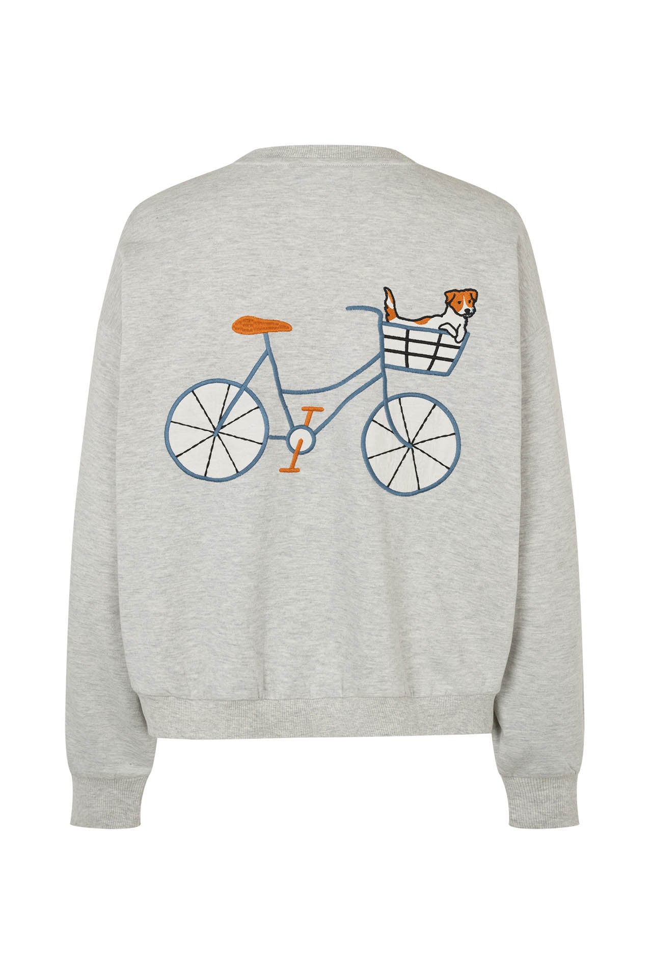 Lollys Laundry SydneyLL Sweatshirt Hund Sweatshirt Lysegrå Melange