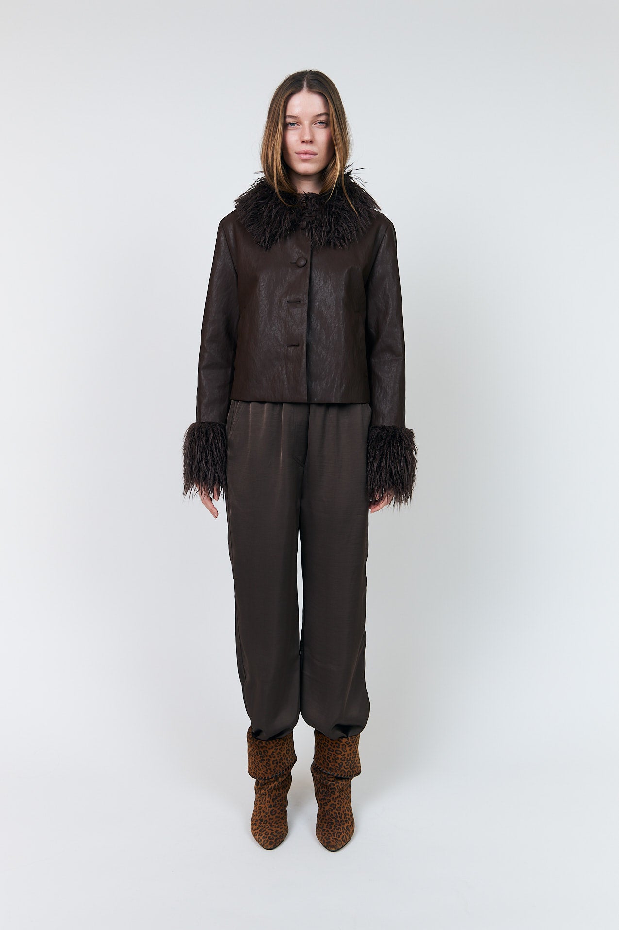 Lollys Laundry TalmaLL Bukser Pants Mørkebrun