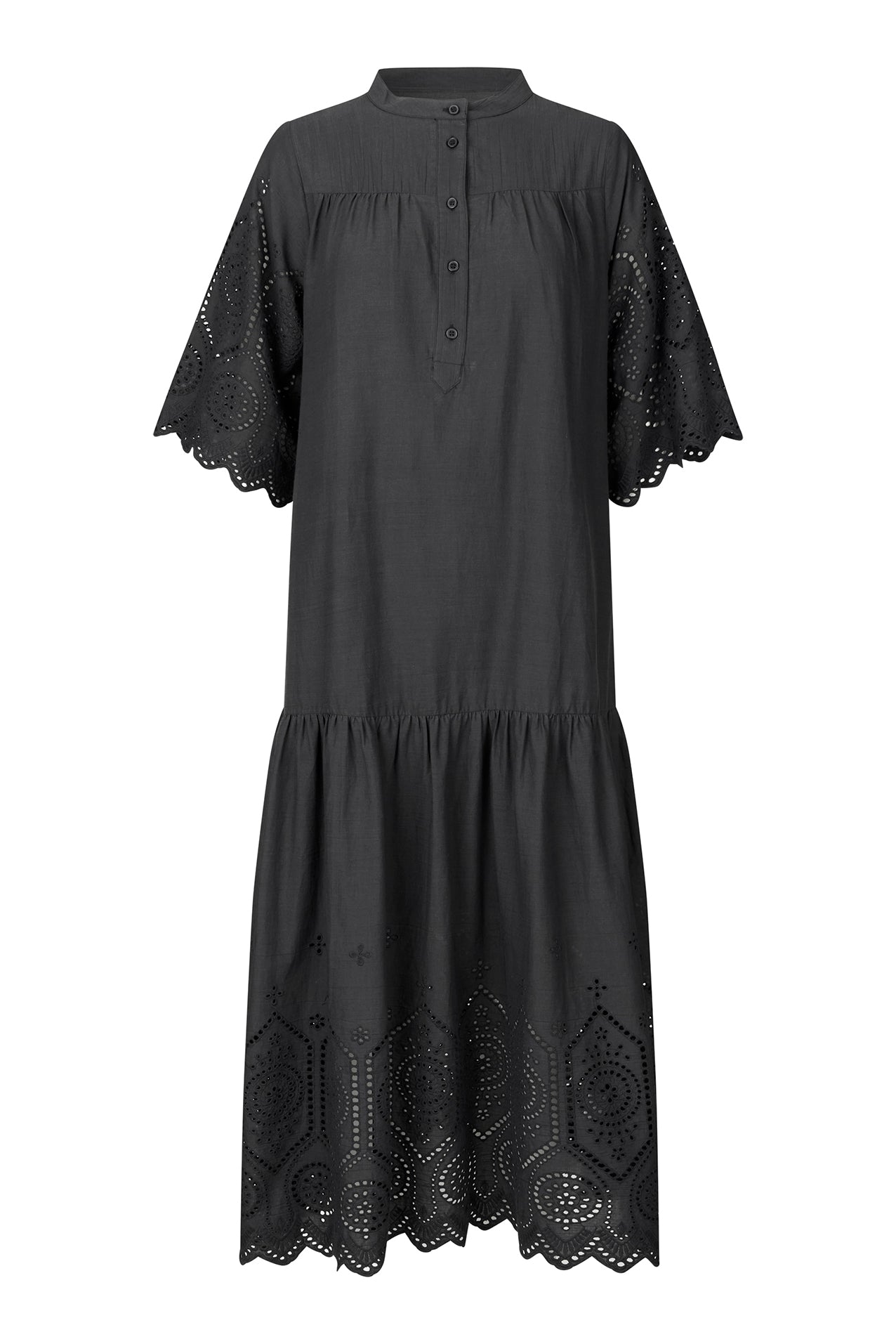 Lollys Laundry TimorLL Midi Dress SS Dress 18 Washed Black