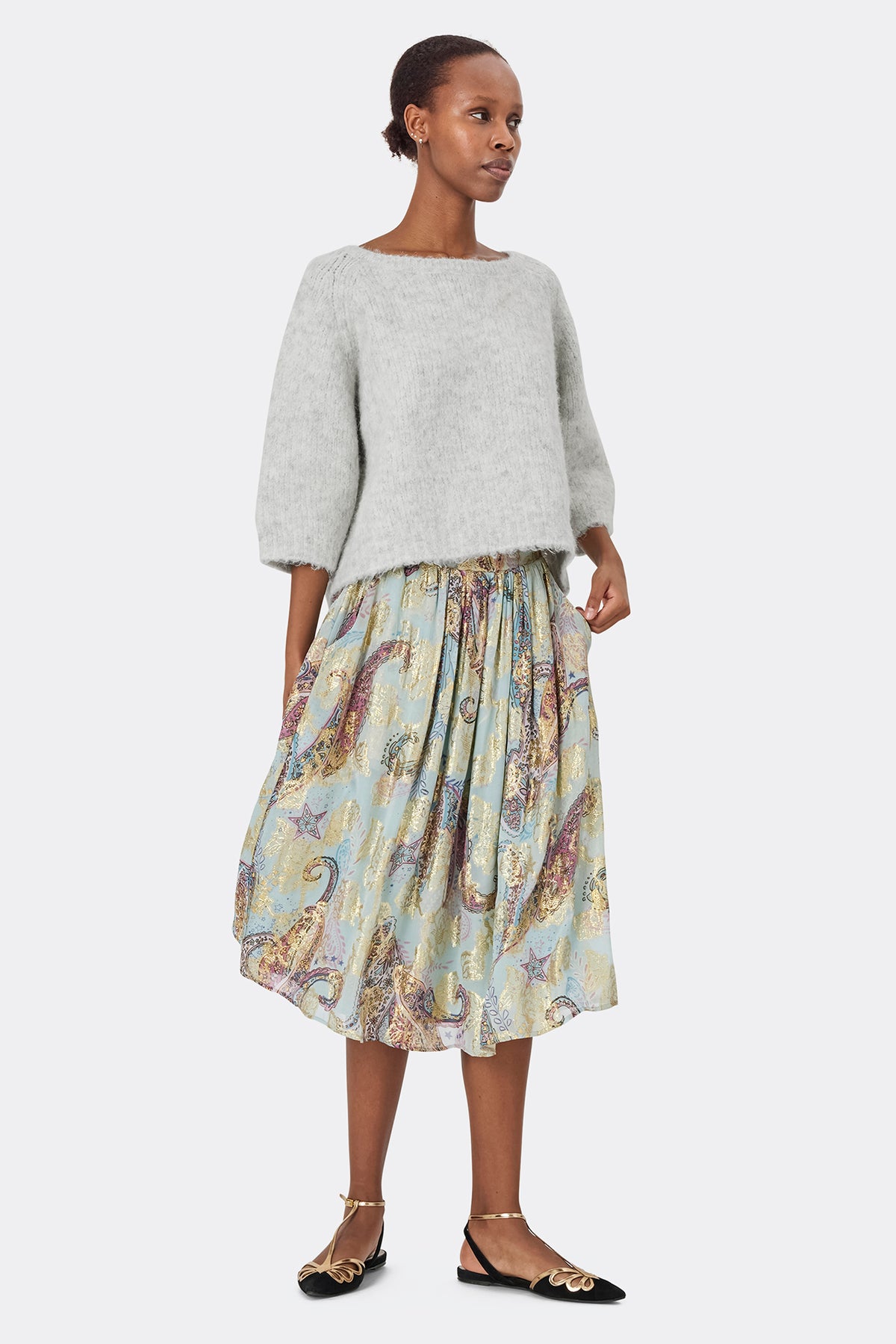 Lollys Laundry TortugaLL Jumper 3/4 Jumper Lysegrå Melange