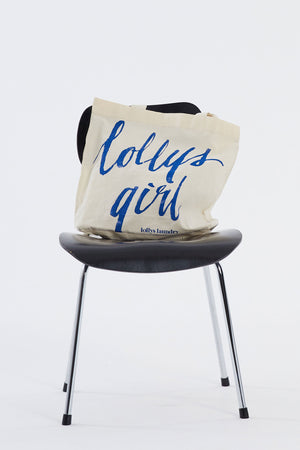 Lollys Laundry Tote Bag - Lollys Girl Accessories 20 Blue