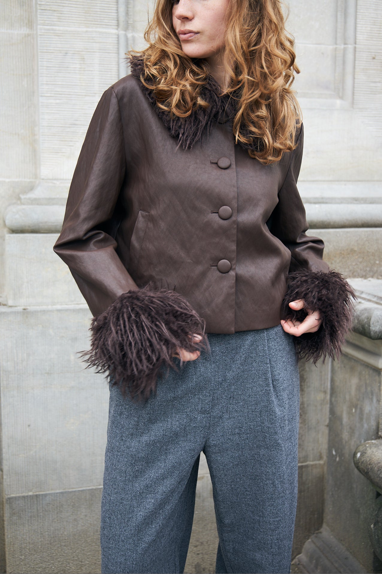 TracyLL Jakke - Brun