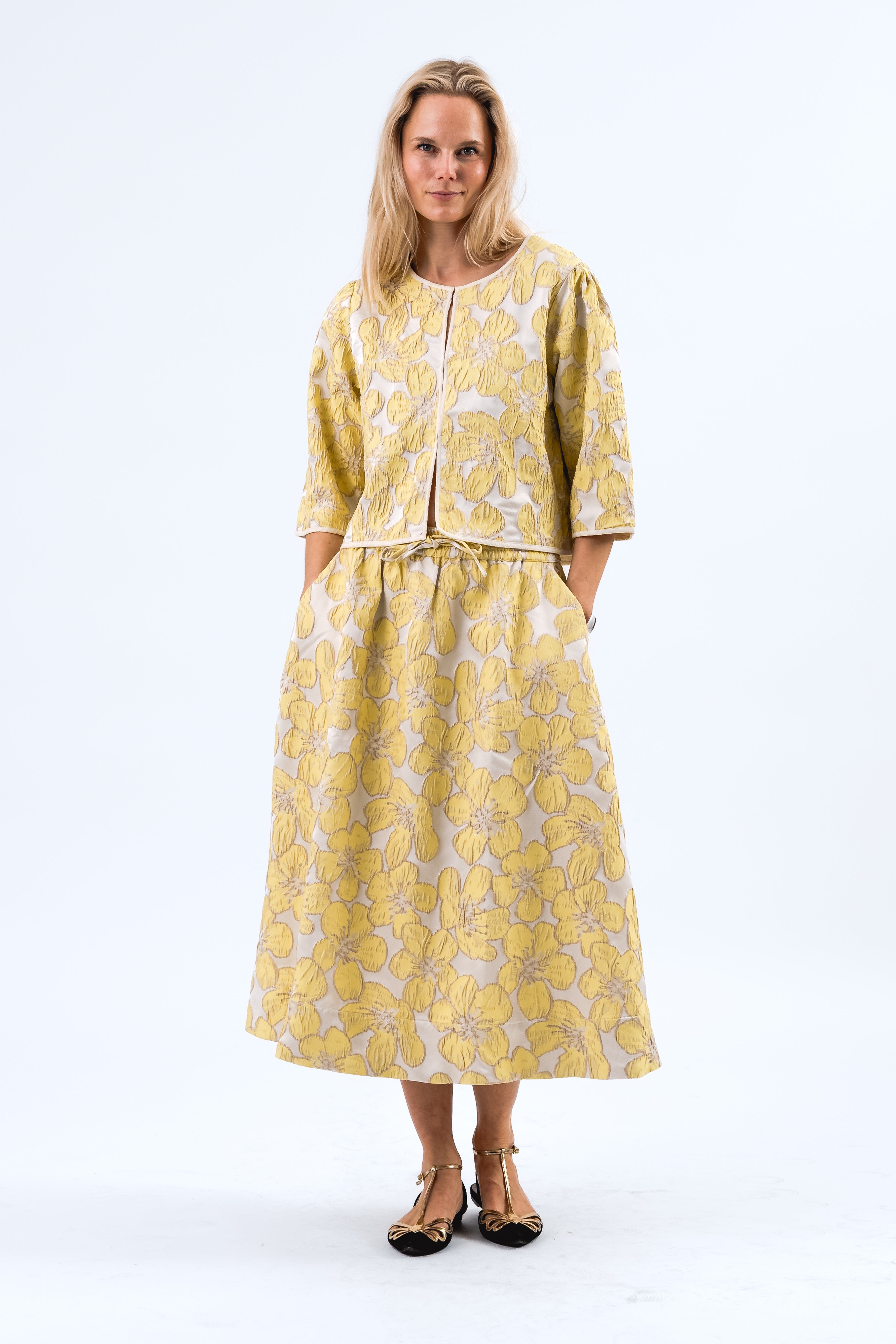 Lollys Laundry TrineLL kort Jakke Jacket 93 Light Yellow