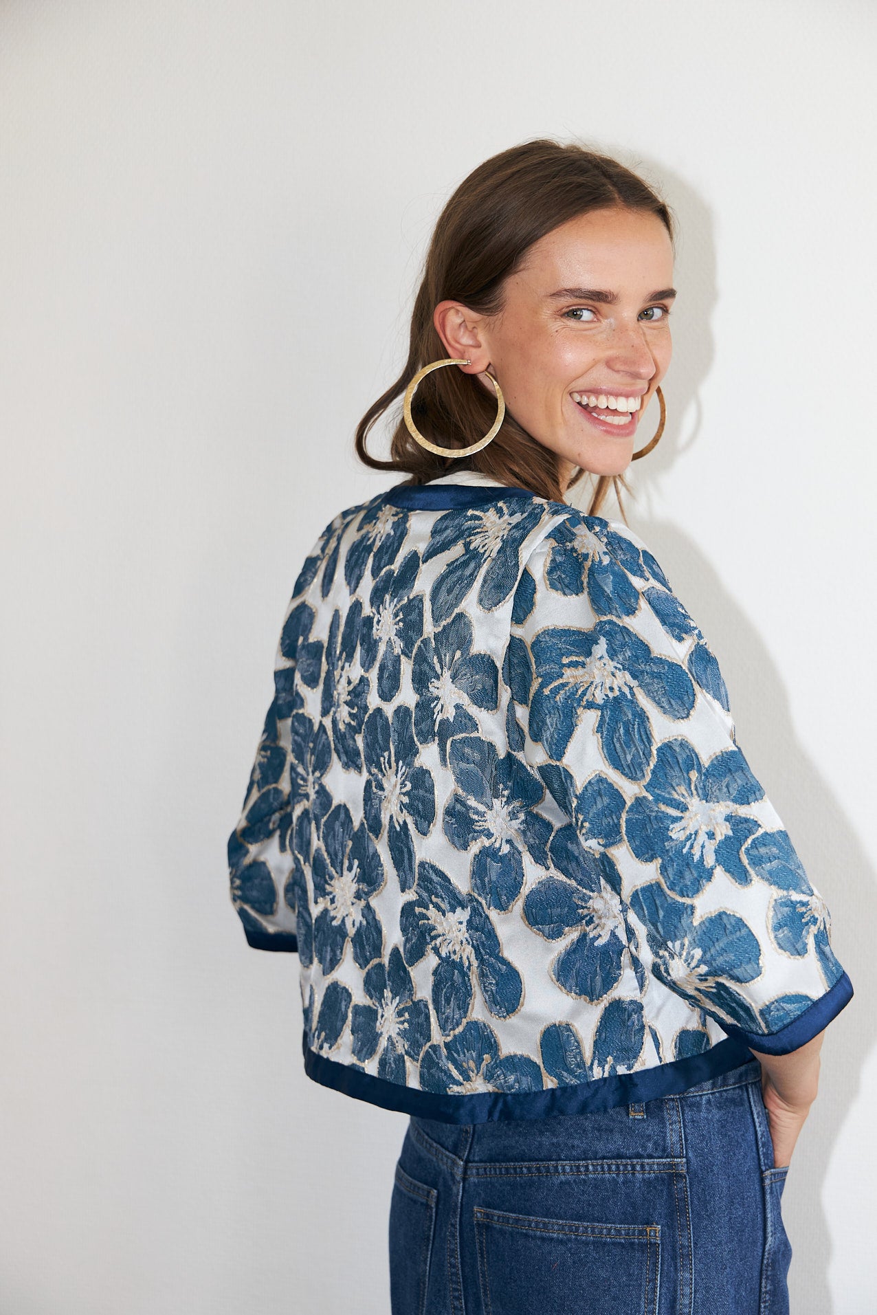 Lollys Laundry TrineLL kort Jakke Jacket 20 Blue