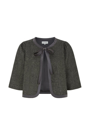 Lollys Laundry TrineLL kort Jakke Jacket Mørkebrun