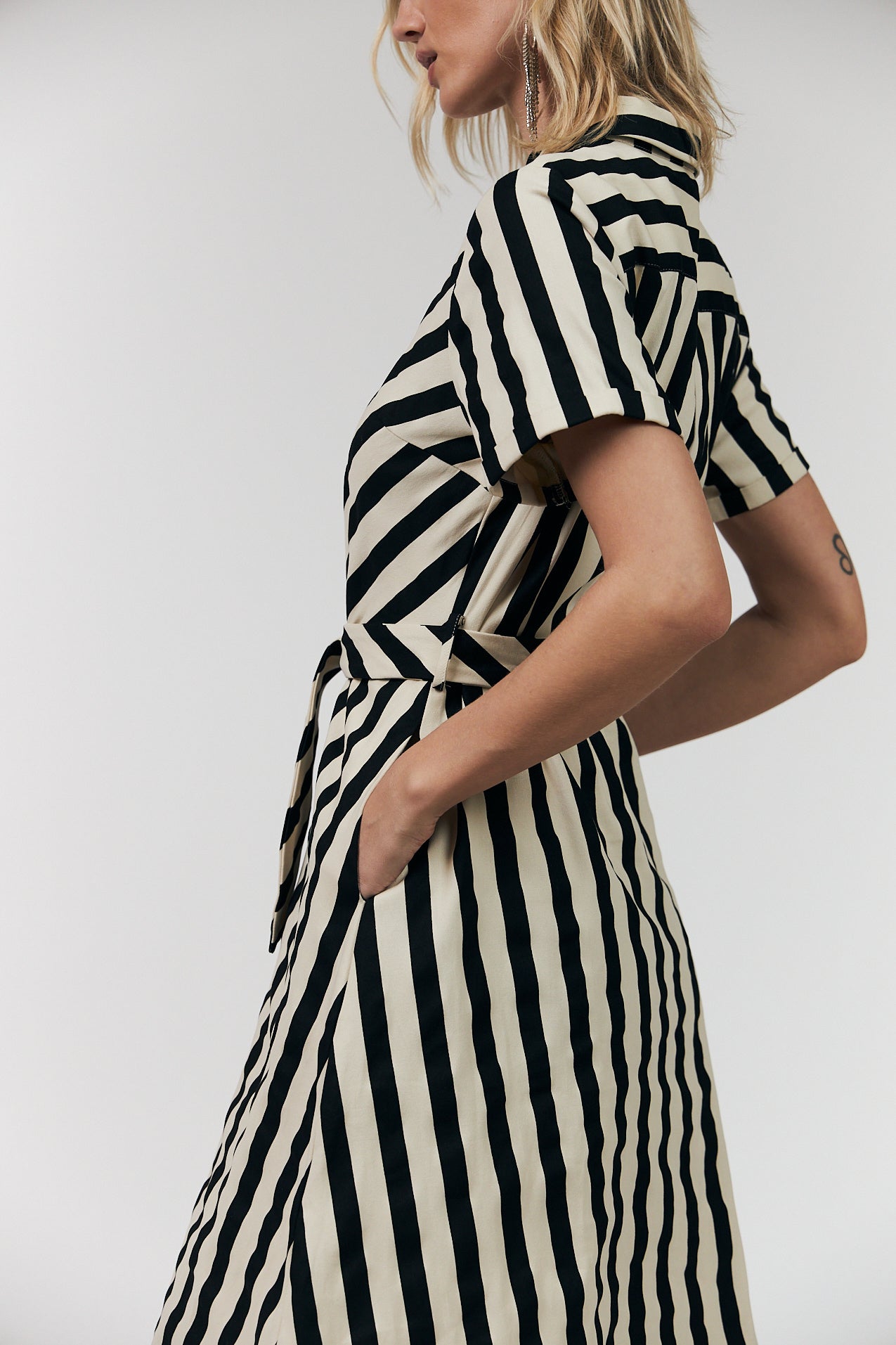 TulleLL Midi Skjortekjole - Black