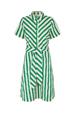 Lollys Laundry TulleLL Midi Skjortekjole Dress Grøn