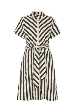 Lollys Laundry TulleLL Midi Skjortekjole Dress Sort