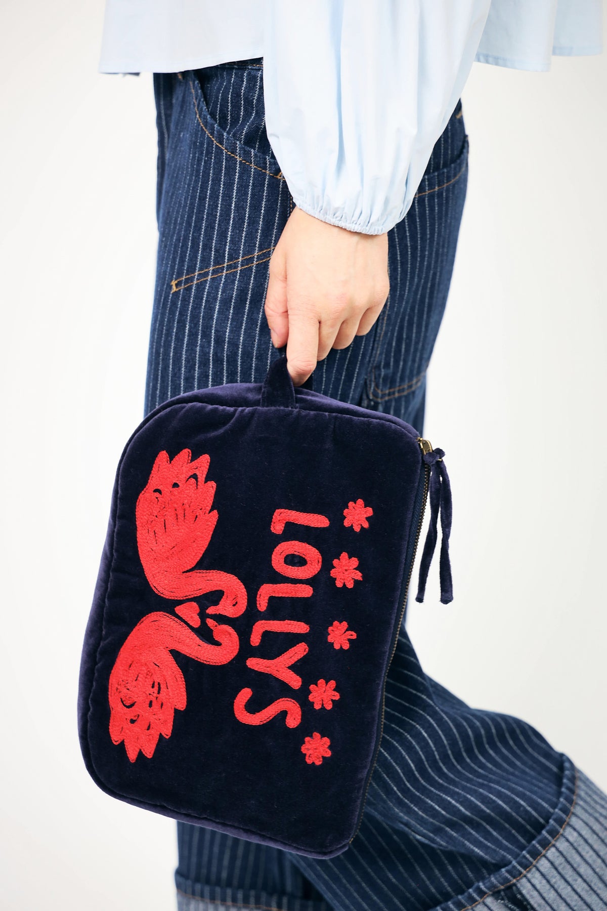 Lollys Laundry TuthieLL Clutch Taske Bag Mørkeblå