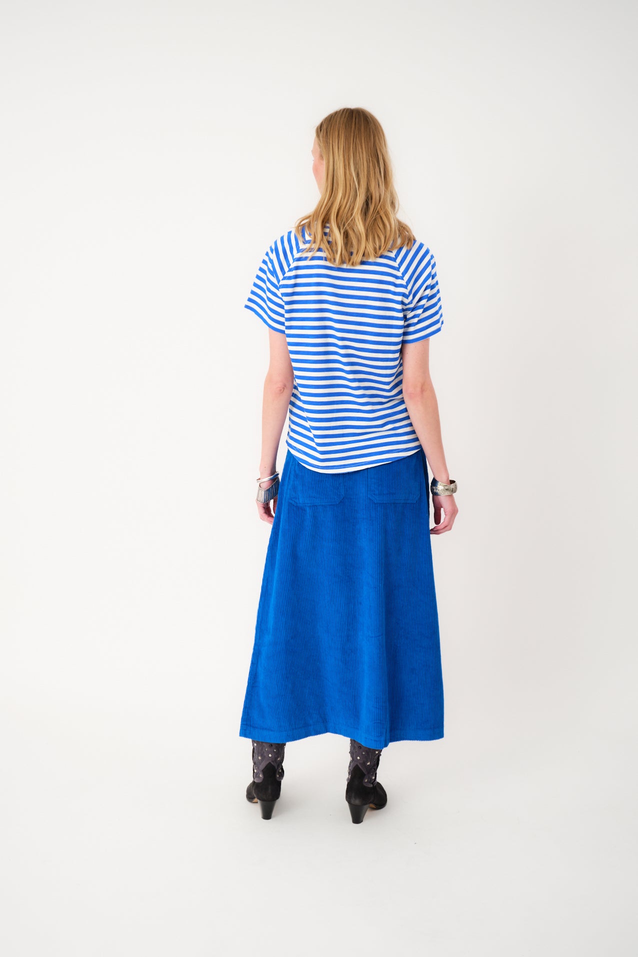Lollys Laundry UnaLL Maxi Nederdel Skirt 97 Neon Blue