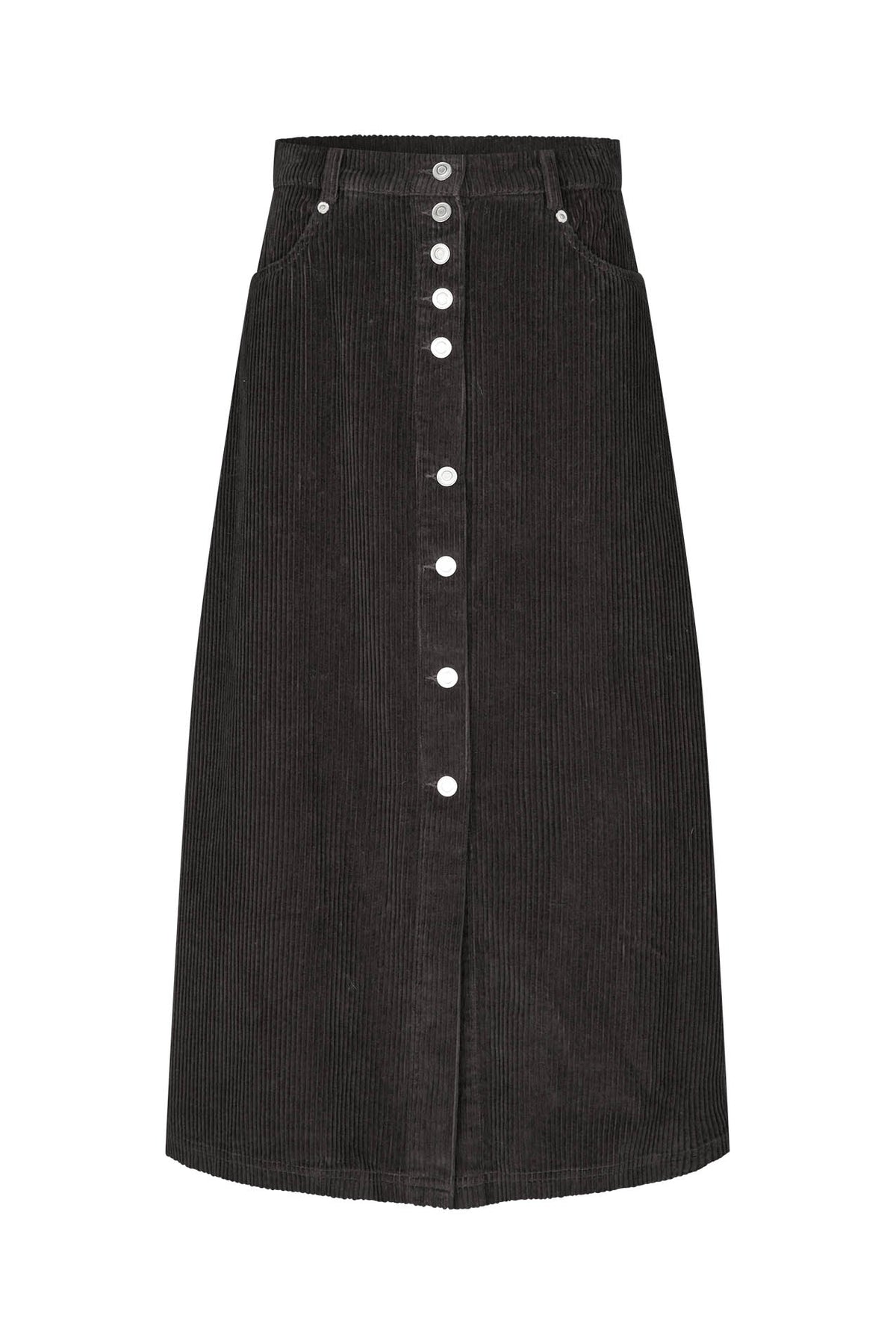 Lollys Laundry UnaLL Maxi Nederdel Skirt Mørkebrun