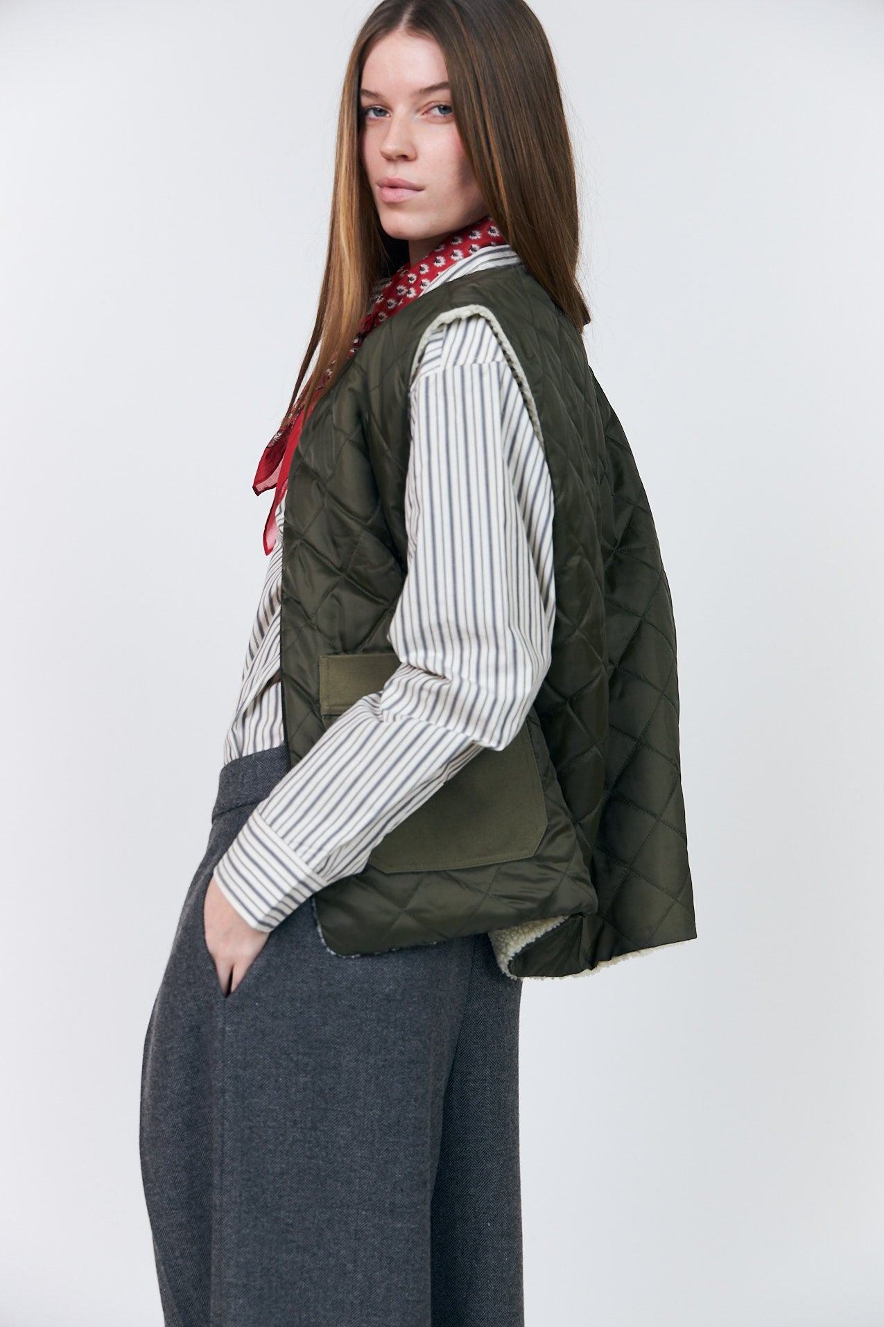 Lollys Laundry UnityLL Vest Outerwear Mørkegrøn