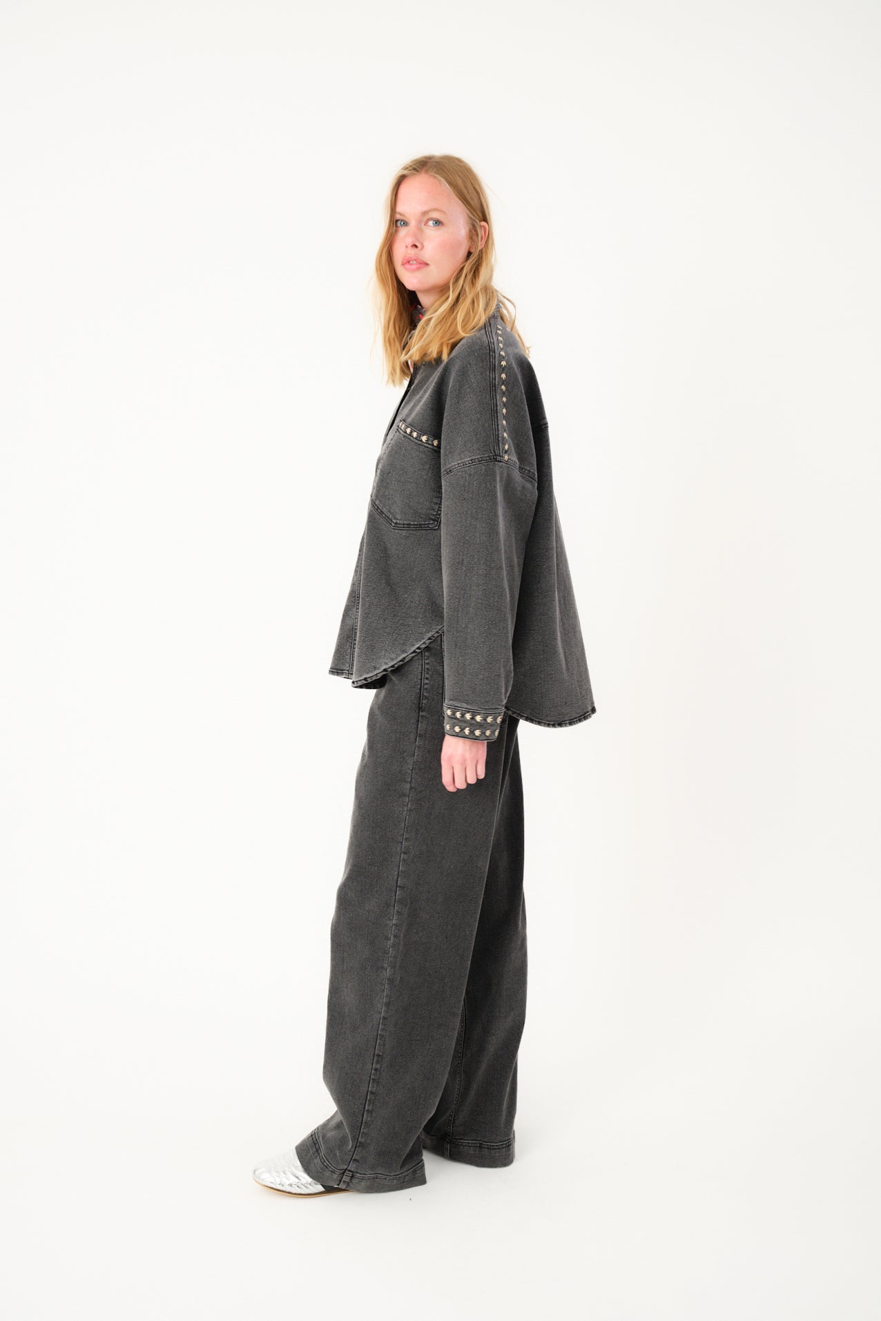 Lollys Laundry VeidaLL Skjorte Shirt 18 Washed Black