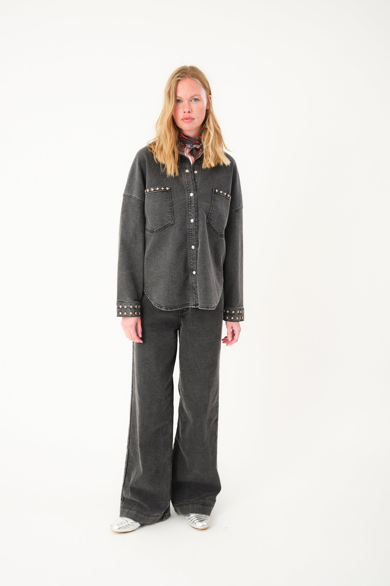 Lollys Laundry VeidaLL Skjorte Shirt 18 Washed Black