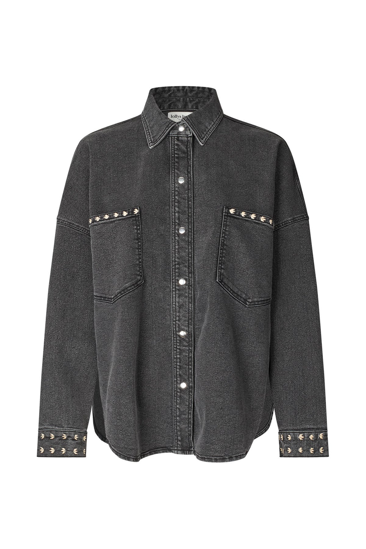Lollys Laundry VeidaLL Skjorte Shirt Vasket sort