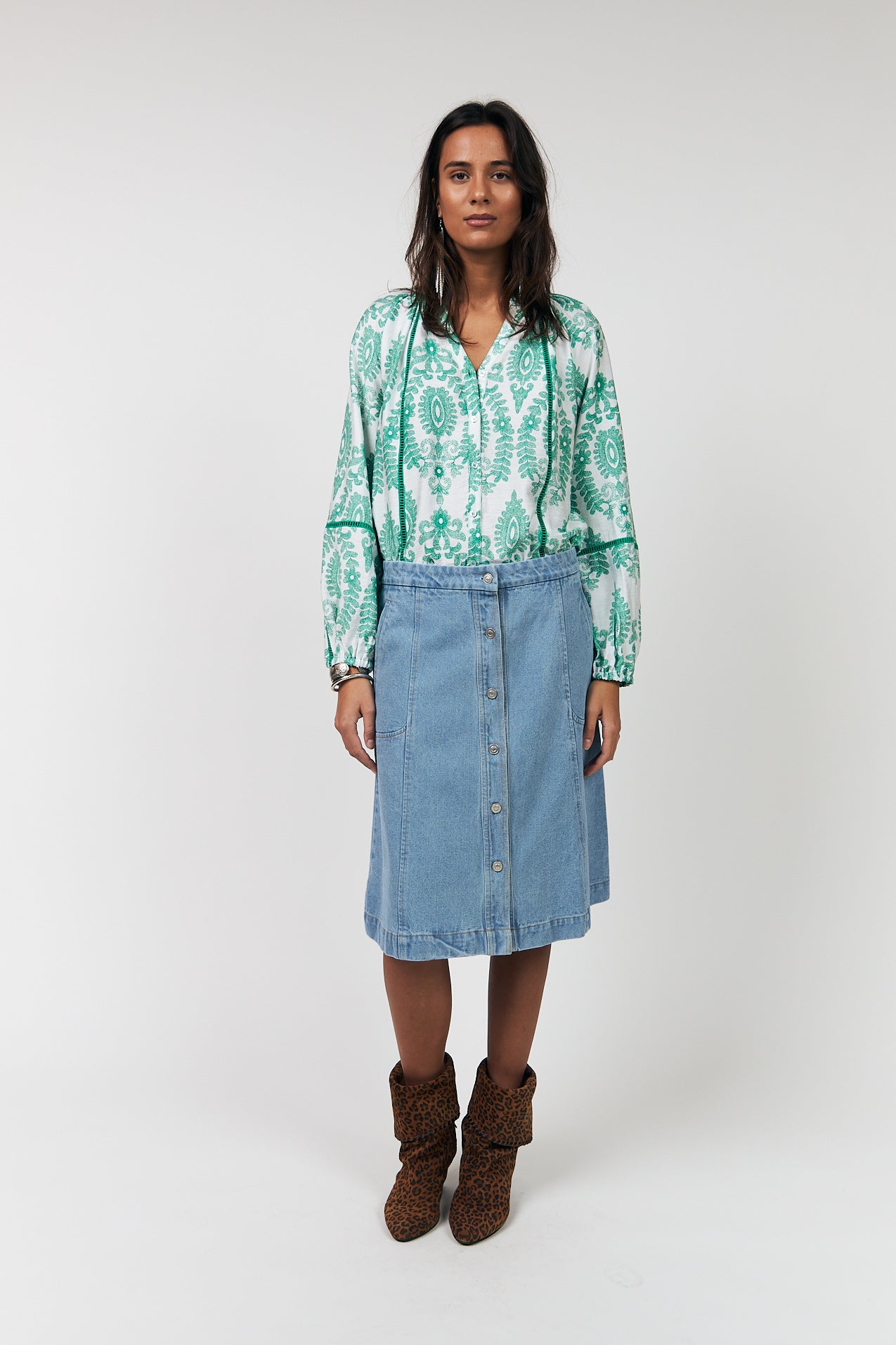 VeroLL Skjorte - Light Green