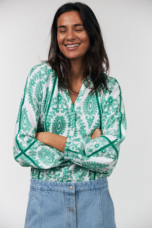 Lollys Laundry VeroLL Skjorte Shirt 41 Light Green