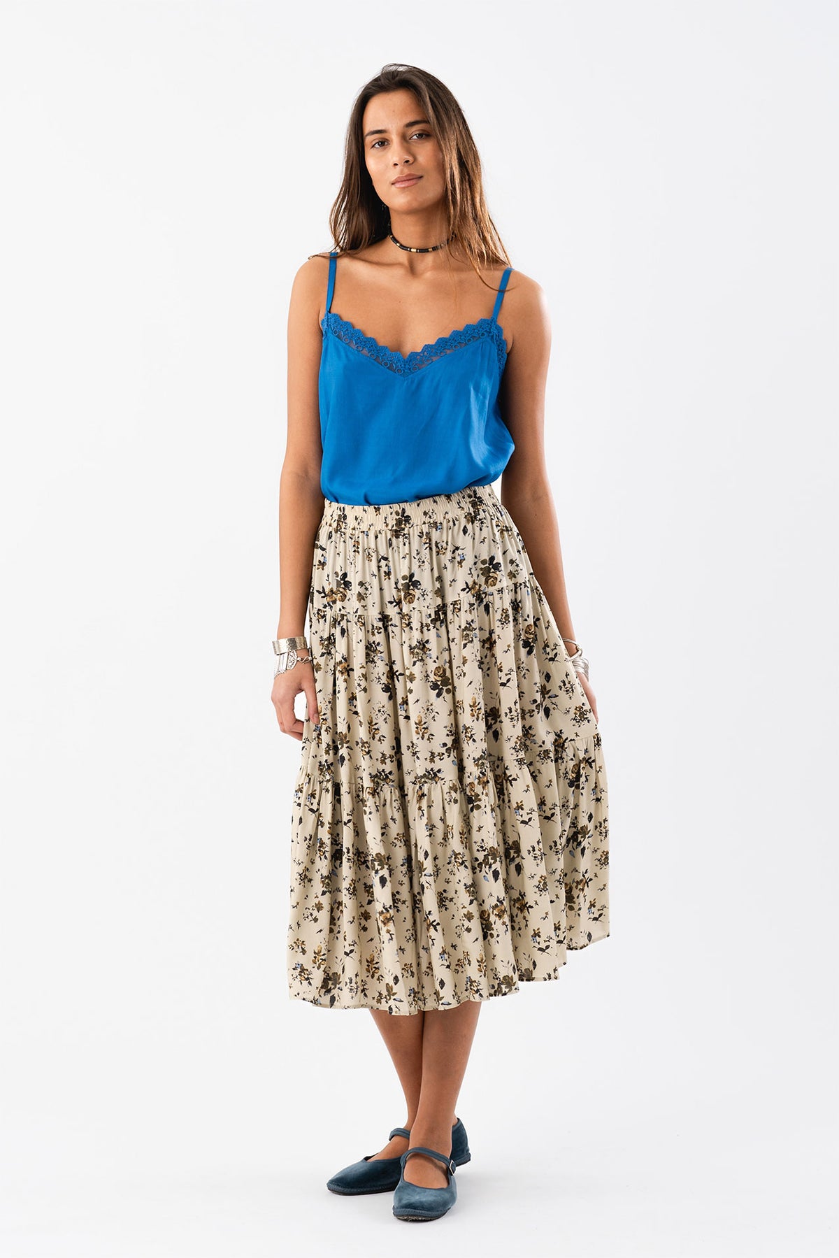 Lollys Laundry VianeLL Top SL Top Blå