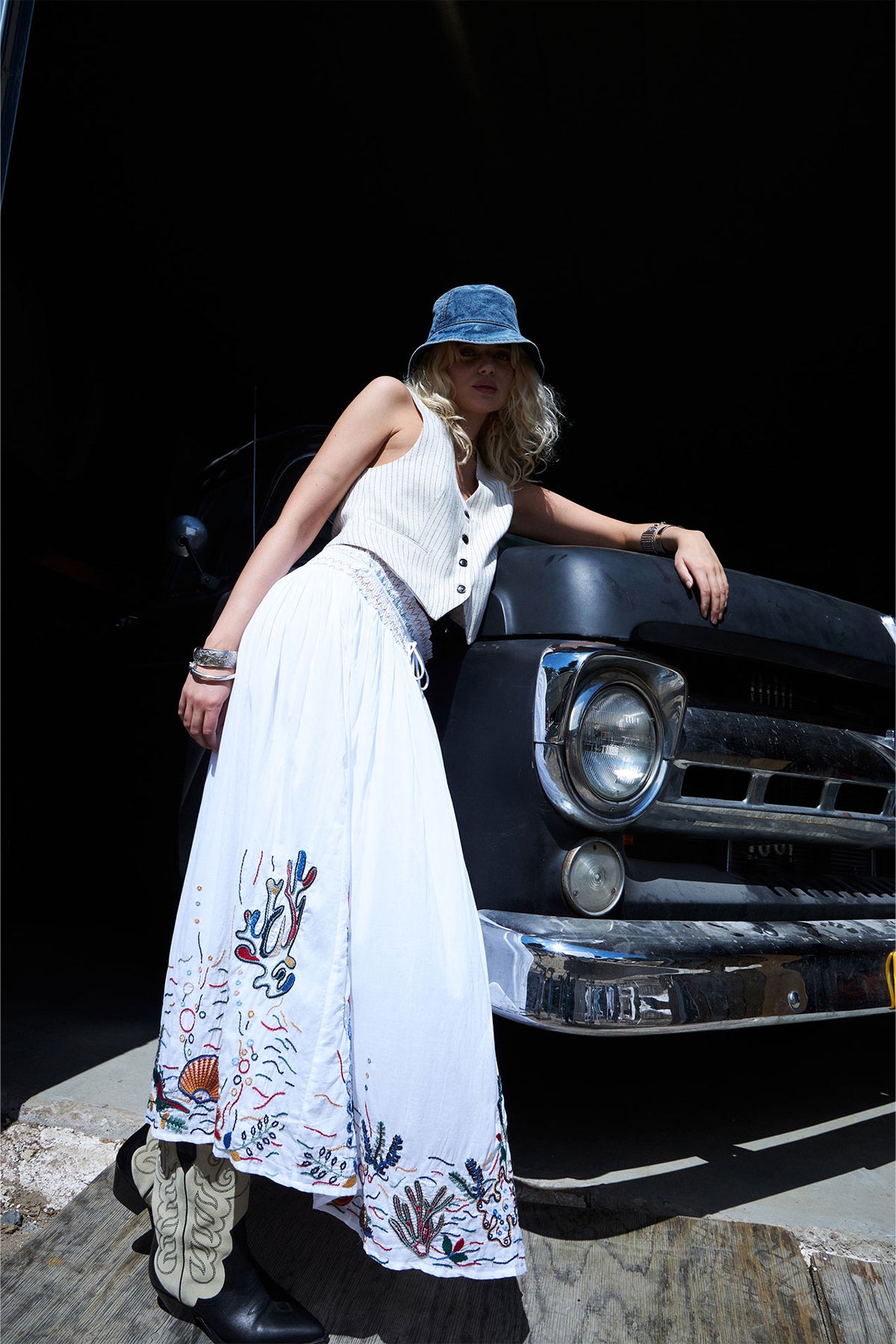 Lollys Laundry WillowLL Bucket Hat Hat Blå denim