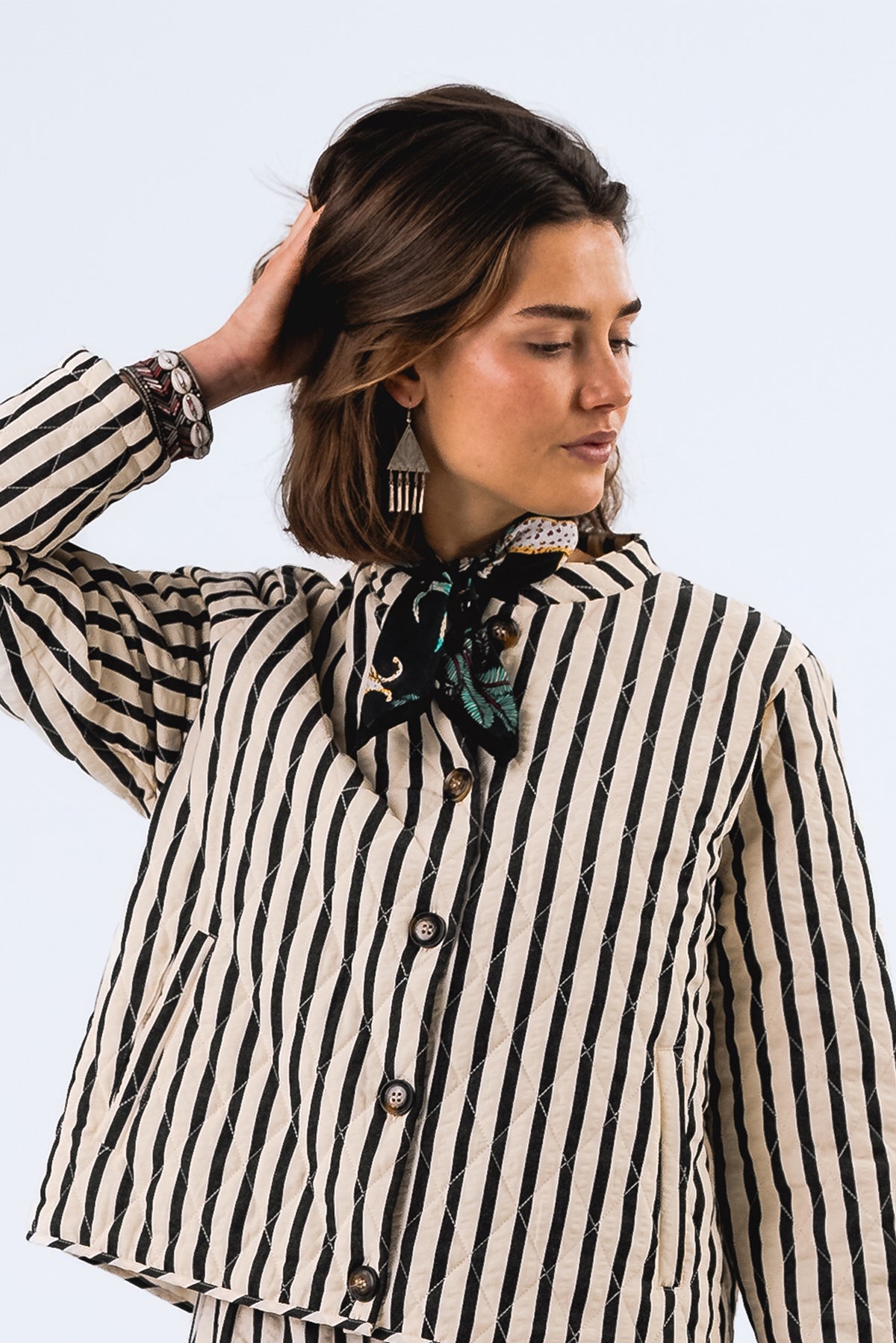 Lollys Laundry ZaharaLL Tørklæde Accessories Vasket sort