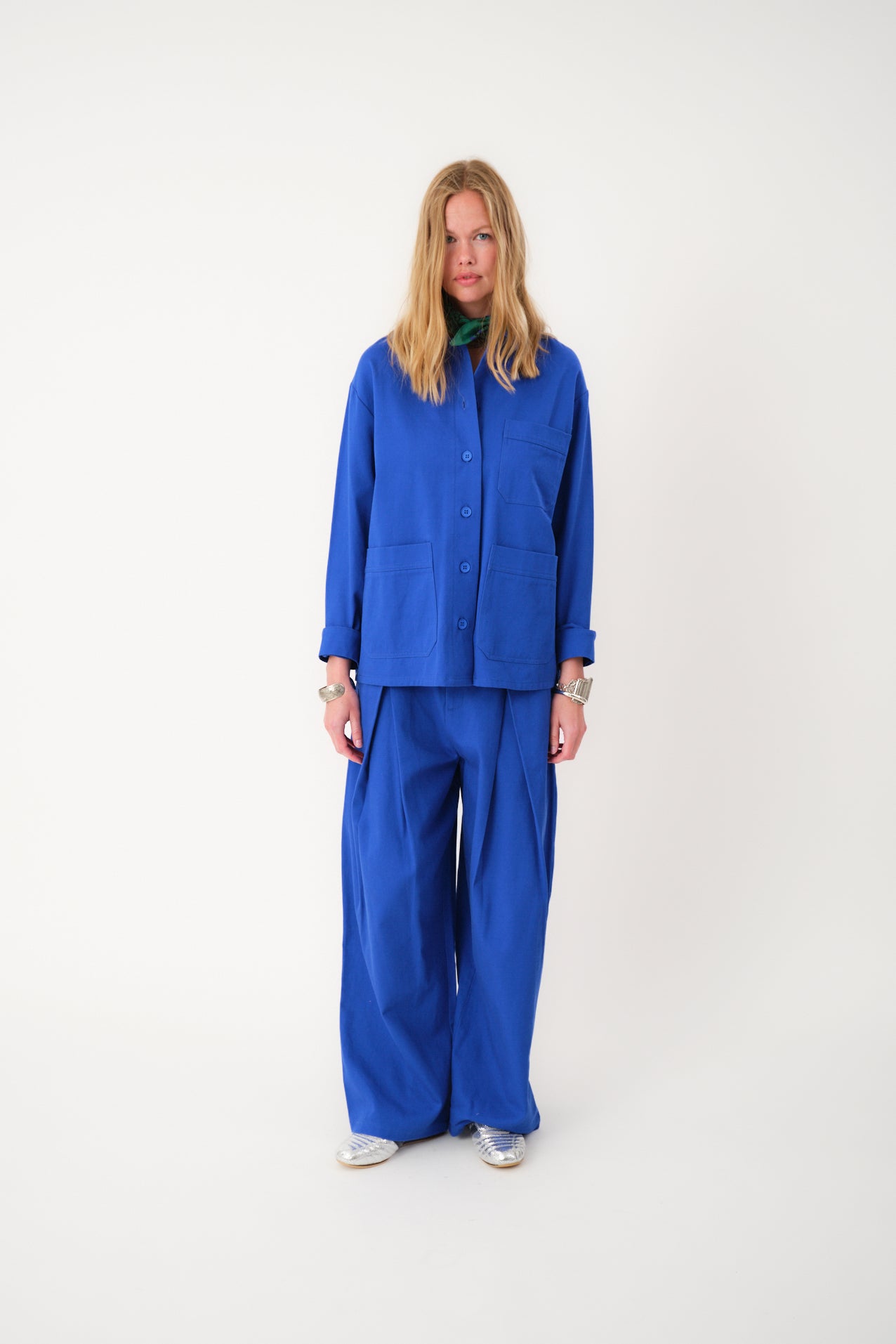 Lollys Laundry ZolaLL Bukse Pants 97 Neon Blue