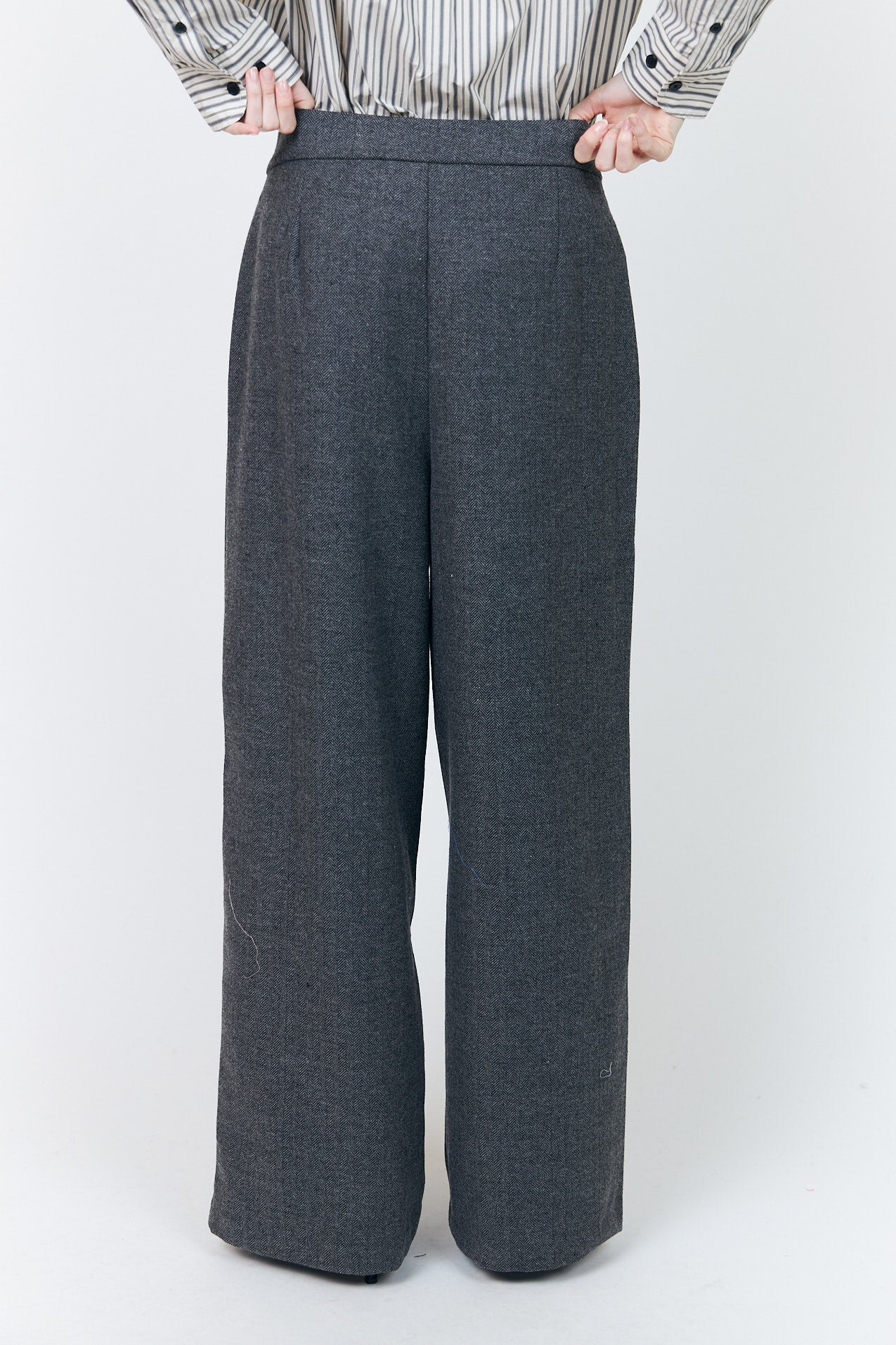 Lollys Laundry ZolaLL Bukser Pants Mørkegrå melange