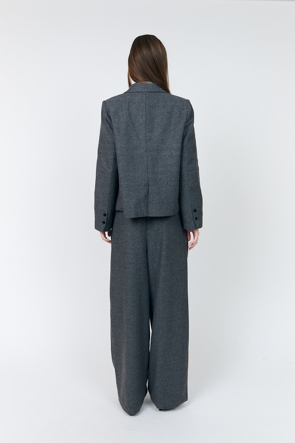 Lollys Laundry ZolaLL Bukser Pants Mørkegrå melange