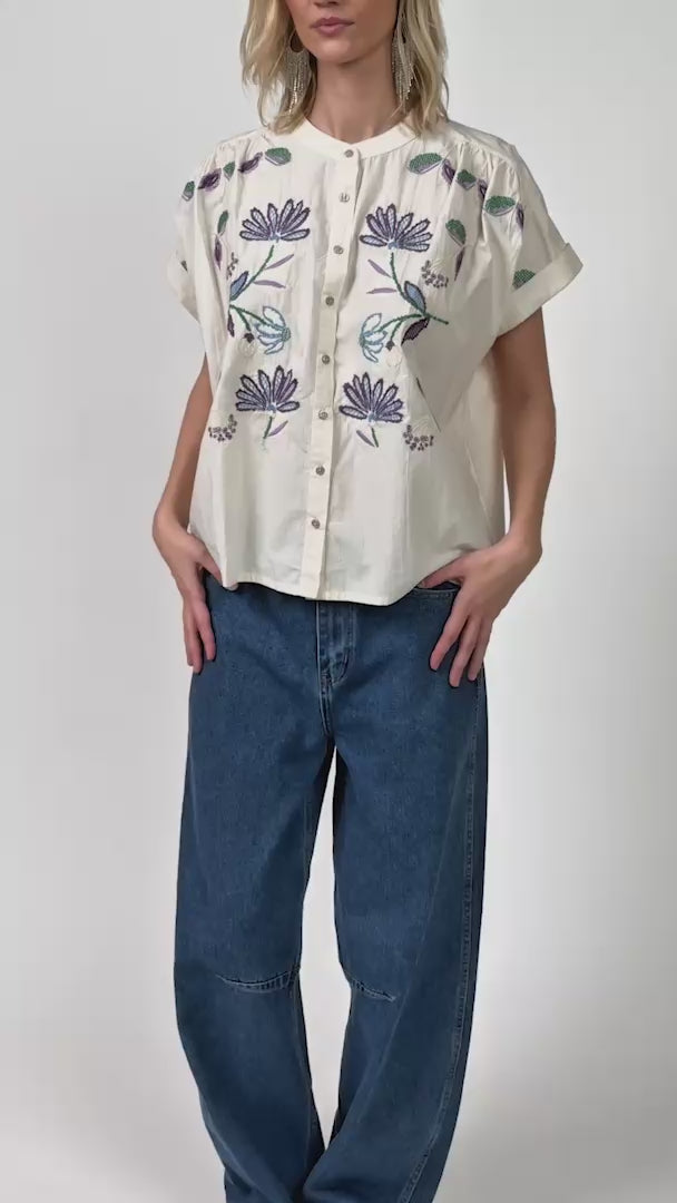 Lollys Laundry MyaLL Skjorte Shirt Creme