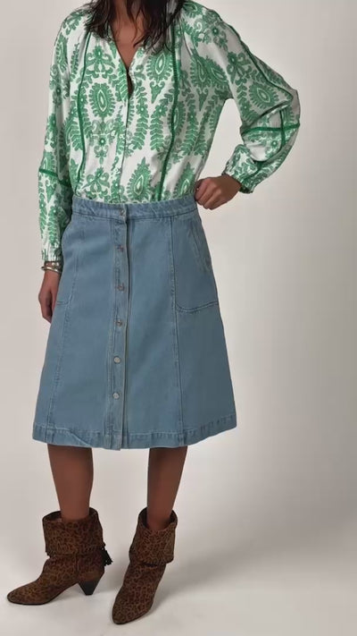 Lollys Laundry VeroLL Skjorte Shirt Lysegrøn