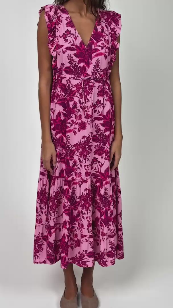Lollys Laundry SamoLL Midi Kjole Dress Pink