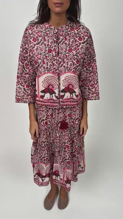 Lollys Laundry SunnyLL Midi Nederdel Skirt 30 Red