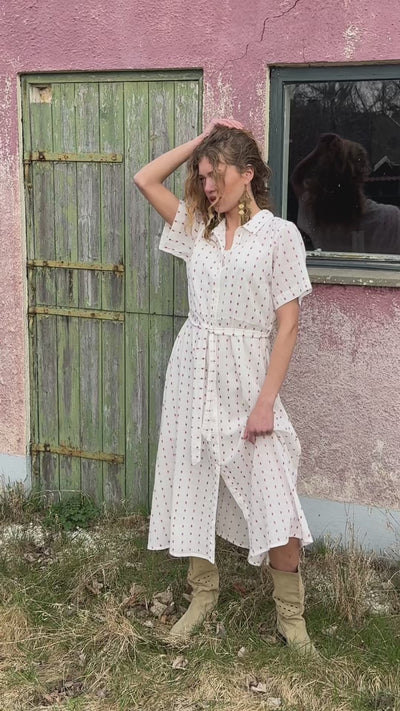 Lollys Laundry BlakeLL Midi Kjole Dress Creme