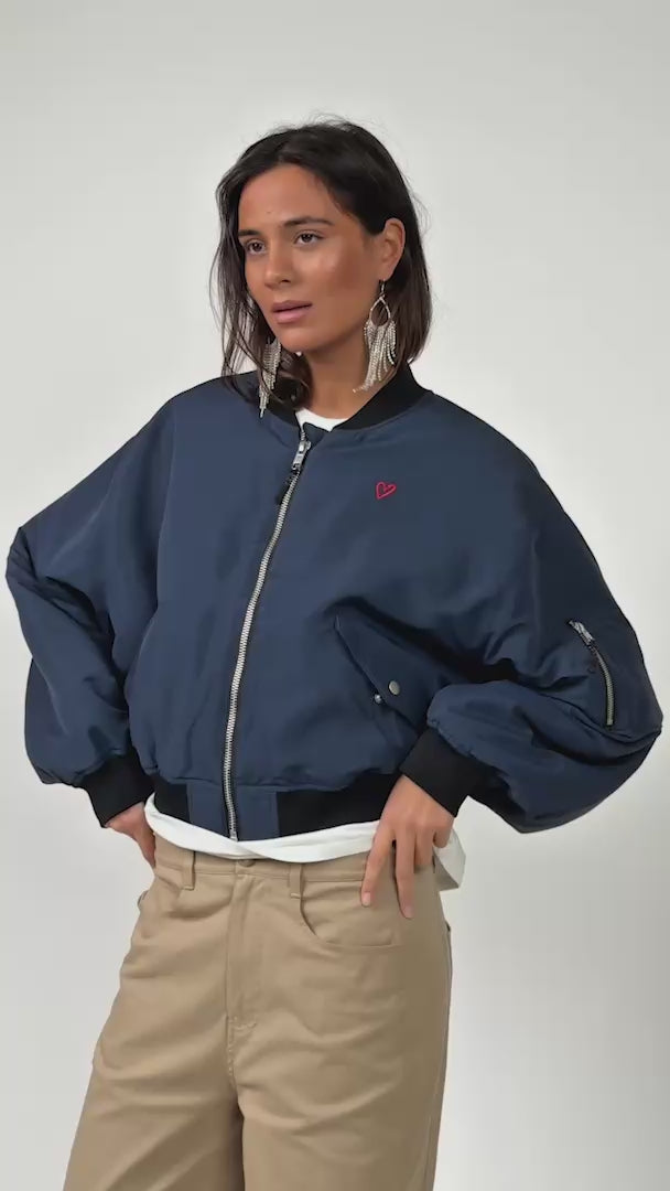 Lollys Laundry LiwLL Bomber Jakke Outerwear 27 Dark Navy