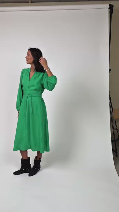 Lollys Laundry ParisLL Midi Kjole Dress 40 Green