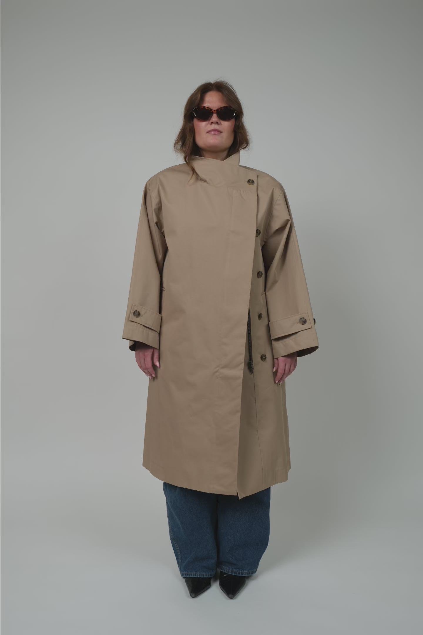 Lollys Laundry RussiLL lang Frakke Outerwear Beige