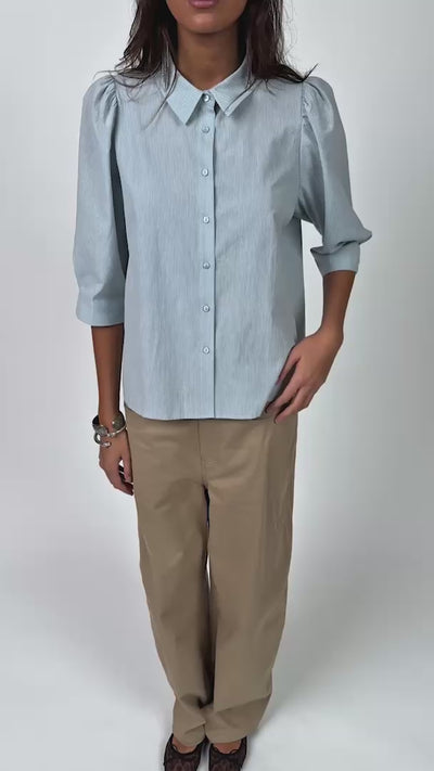 Lollys Laundry BonoLL Skjorte Shirt Støvet blå