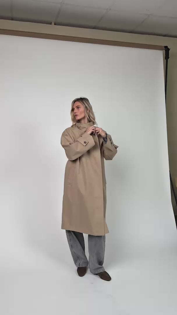 Lollys Laundry RussiLL lang Frakke Outerwear 08 08 Beige